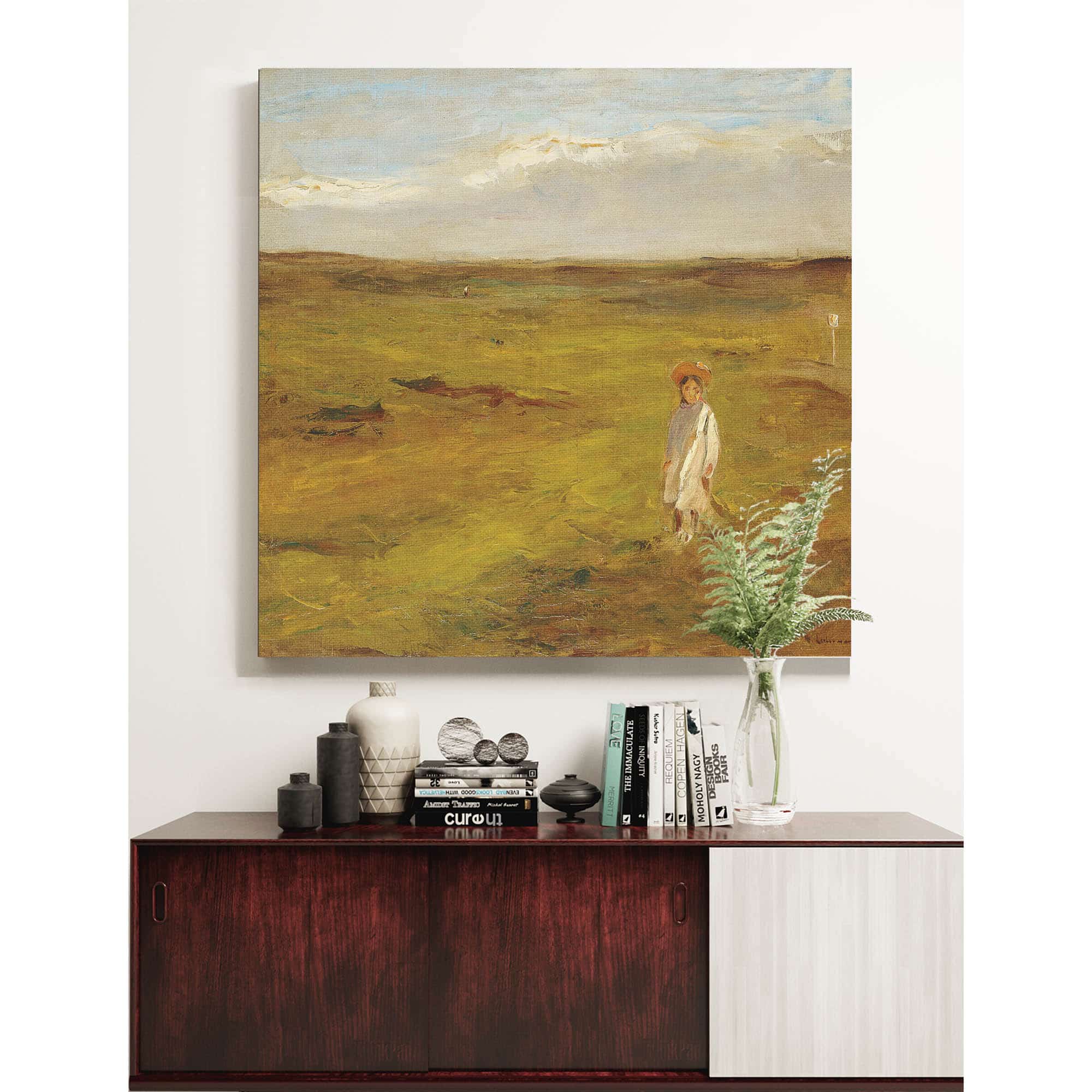 Kind In Den Dunen by Max Liebermann