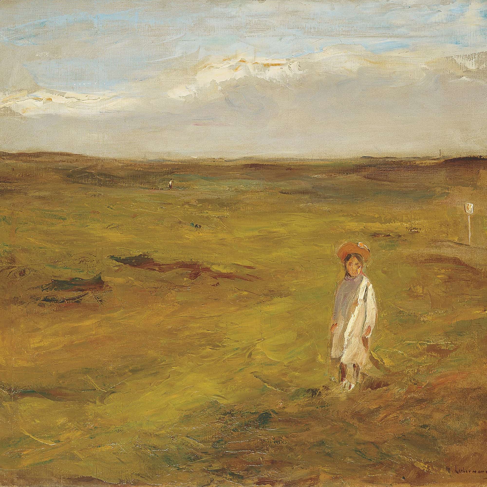 Kind In Den Dunen by Max Liebermann