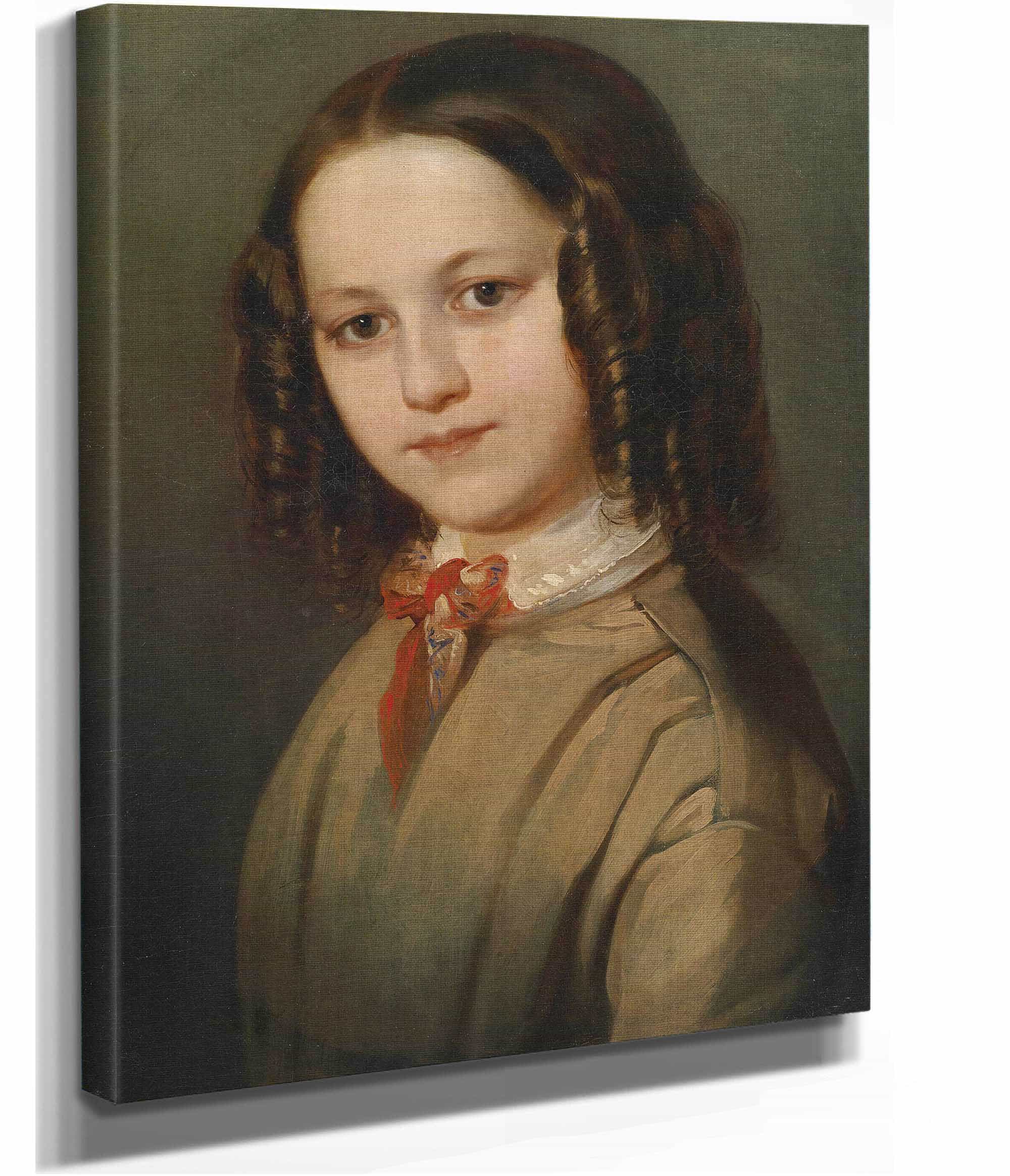 Kinderbildnis Melanie Deinhardstein by Anton Romako