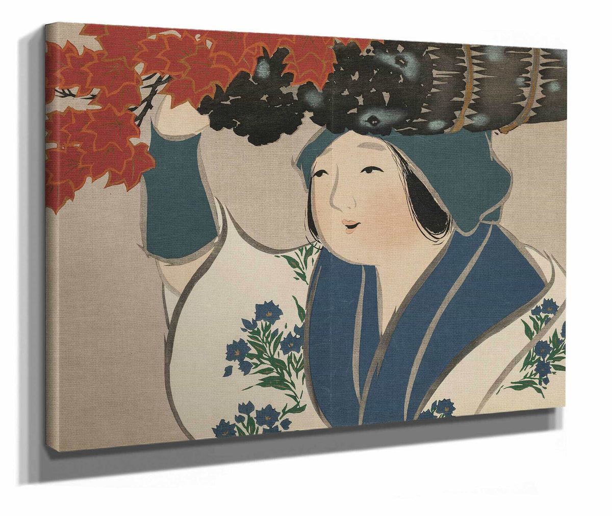 Kindling Salesgirl Kurokiuri by Kamisaka Sekka