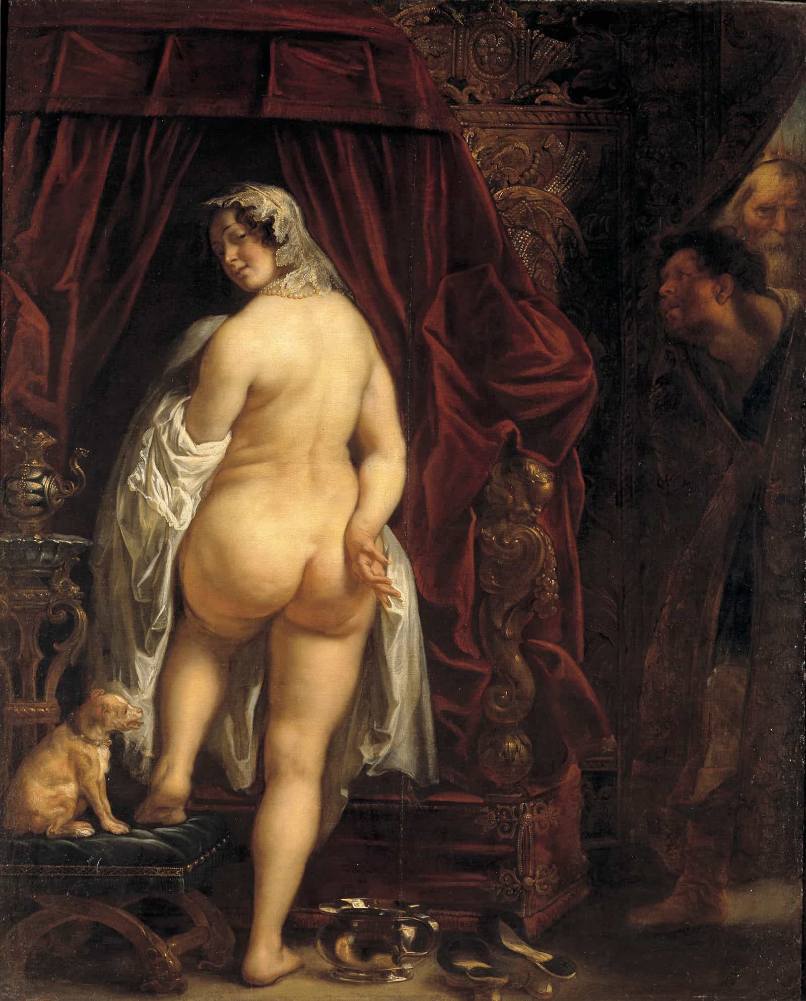 King Candaules Of Lydia Showing His Wife To Gyges by Jacob Jordaens