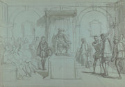 King Christian Iv Of Denmark Judging Christoffer Rosenkrantz by Wilhelm Marstrand