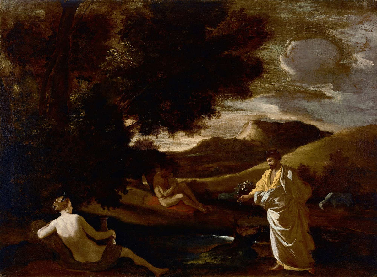 King Midas Turns An Oak Branch To Gold by Nicolas Poussin