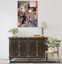 Kiso Komawakamaru Yoshinaka Conquering The Tengu by Tsukioka Yoshitoshi