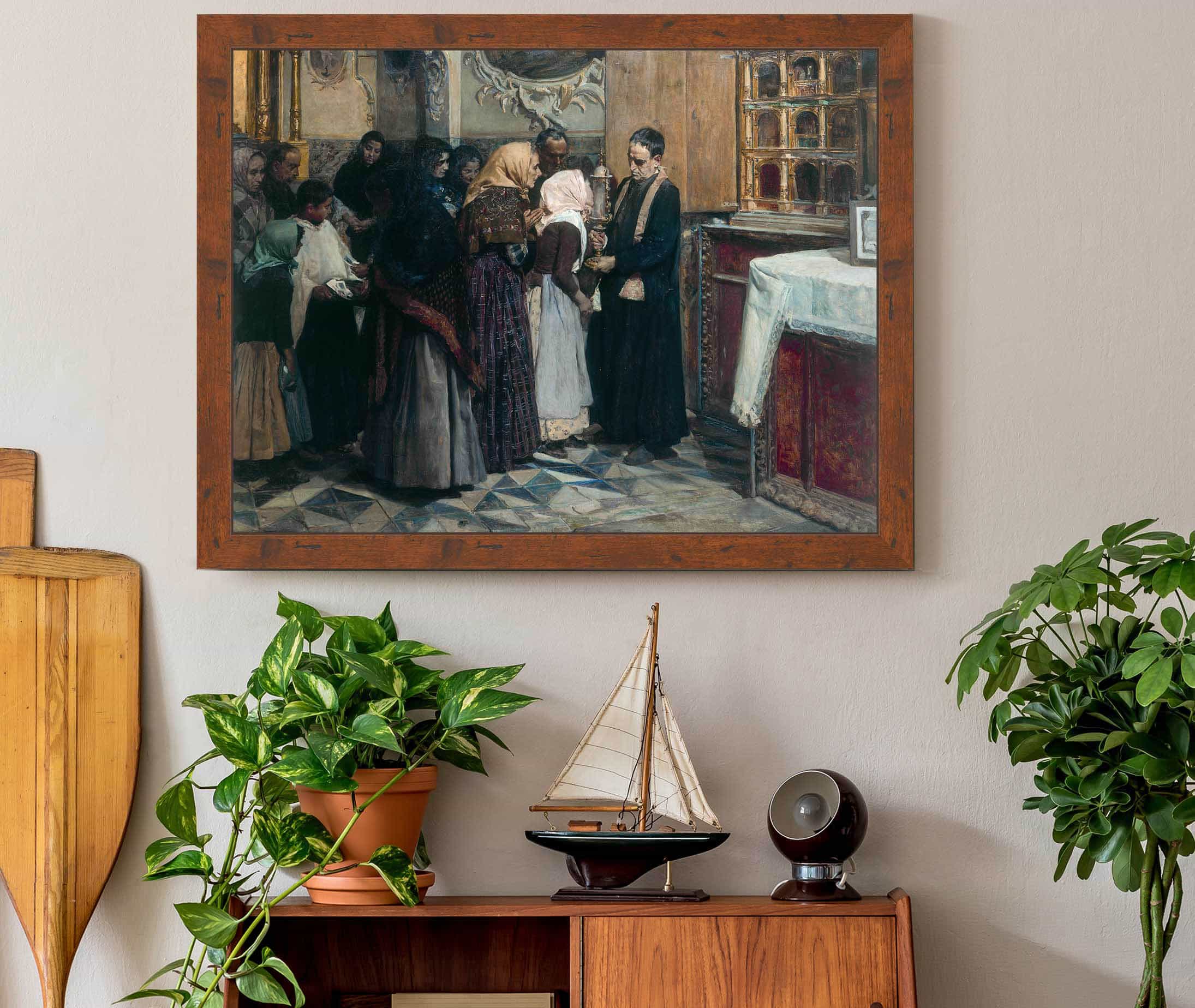 Kissing The Relic by Joaquin Sorolla