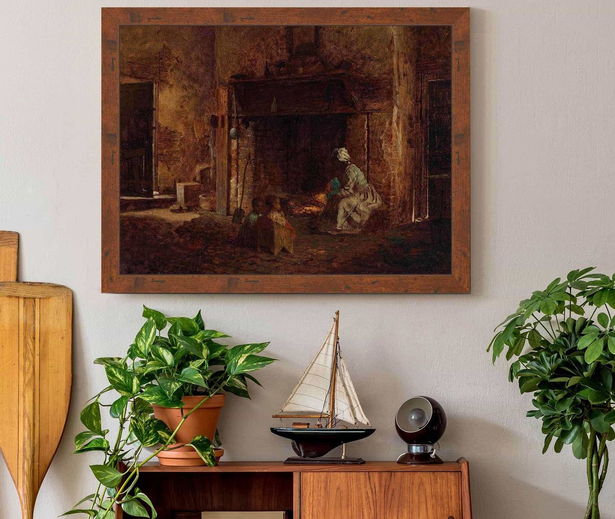 Kitchen At Mount Vernon by Eastman Johnson