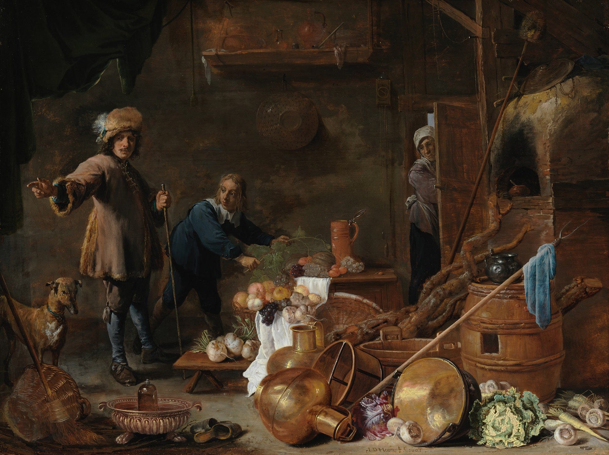 Kitchen Interior by David Teniers The Younger