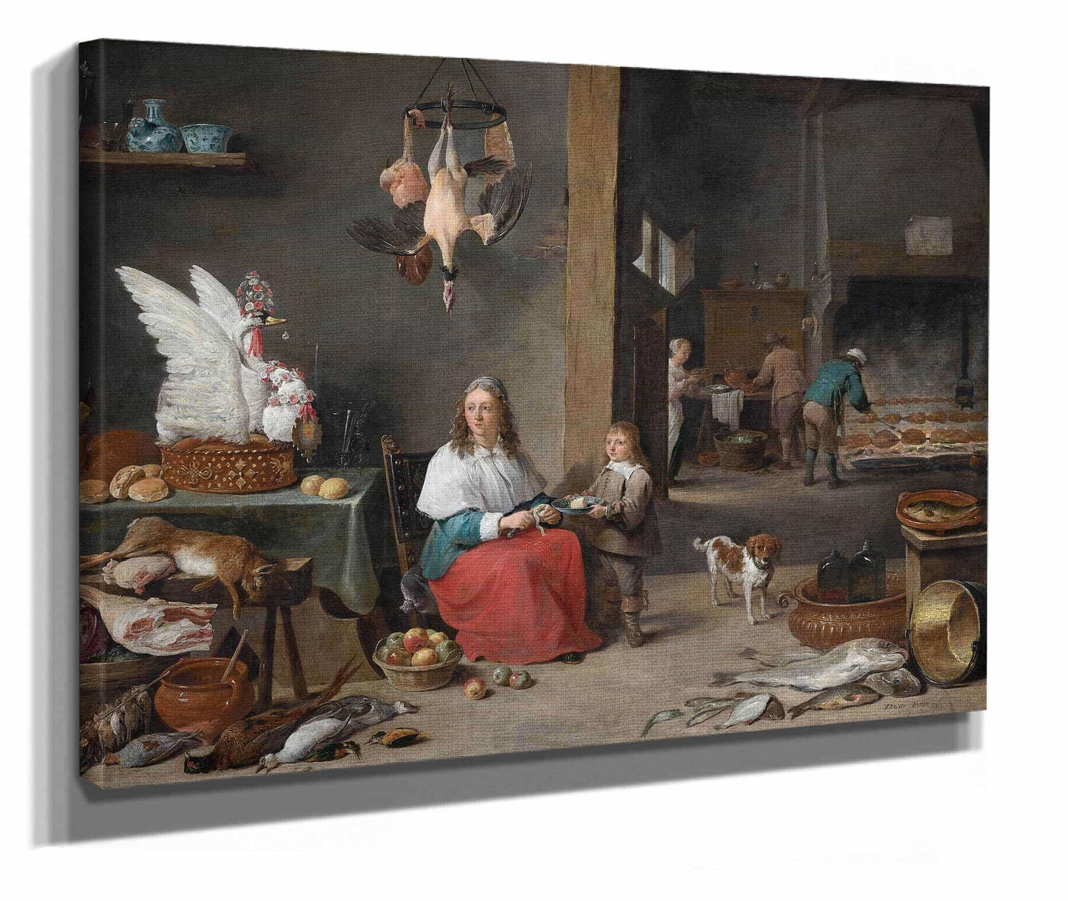 Kitchen Interior by David Teniers The Younger