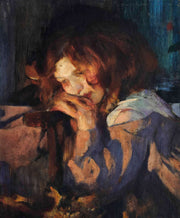 Kitty By Firelight by James Jebusa Shannon