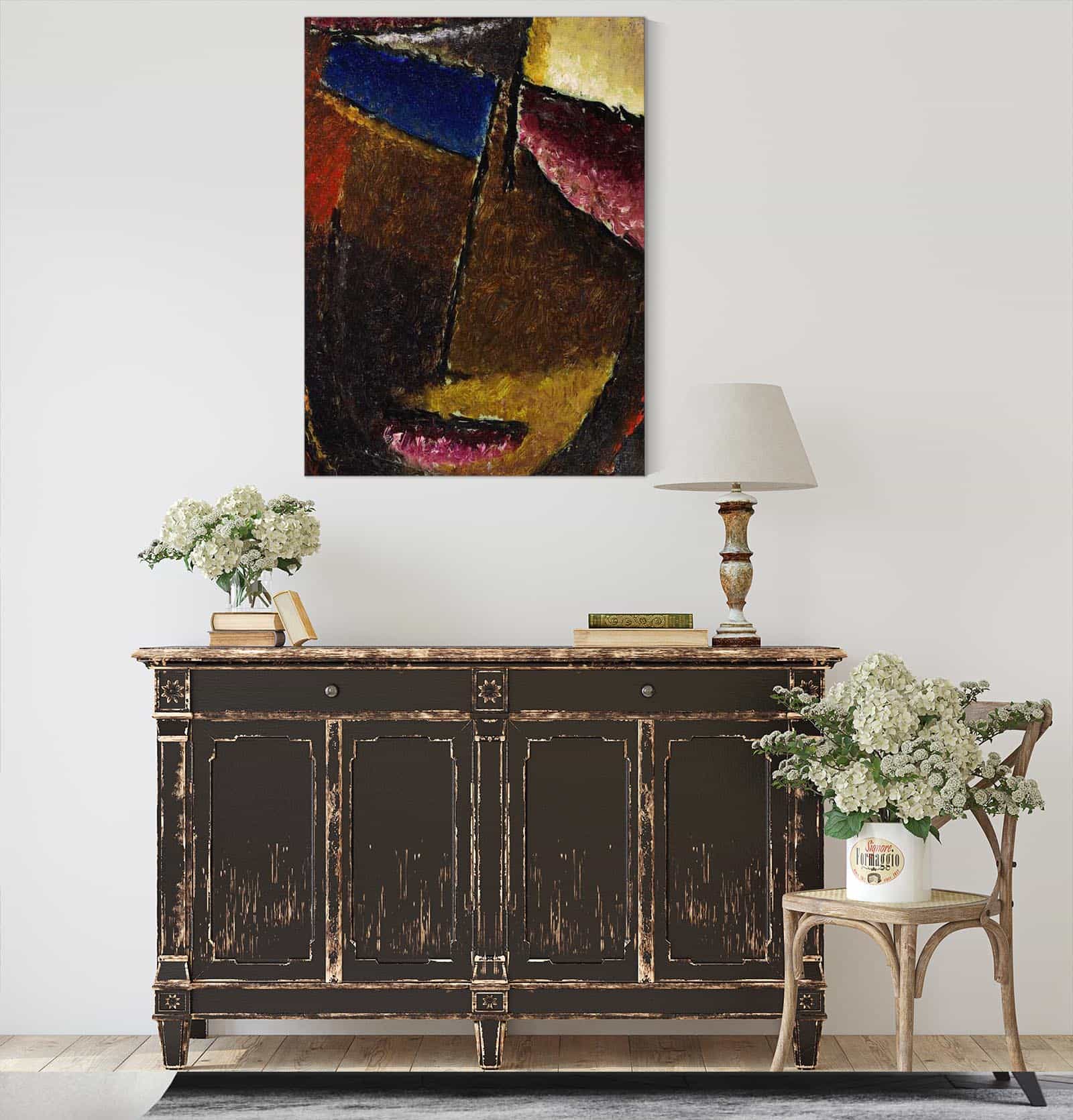 Kleiner Abstrakter Kopf by Alexej Von Jawlensky