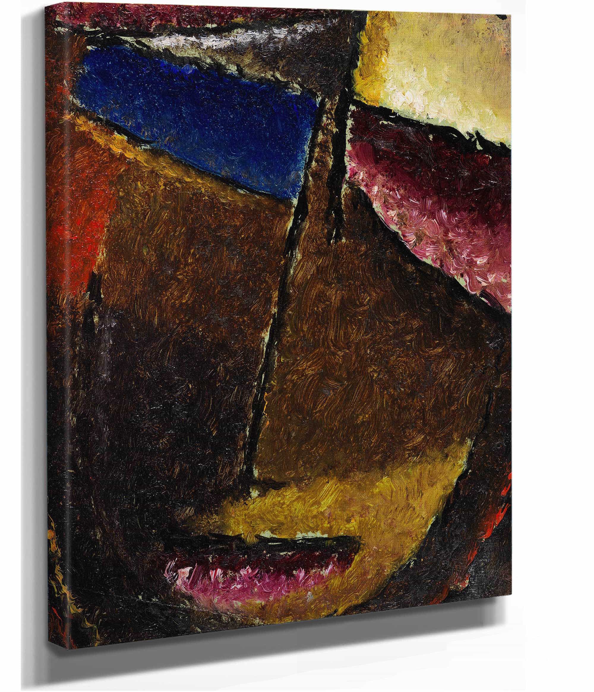 Kleiner Abstrakter Kopf by Alexej Von Jawlensky