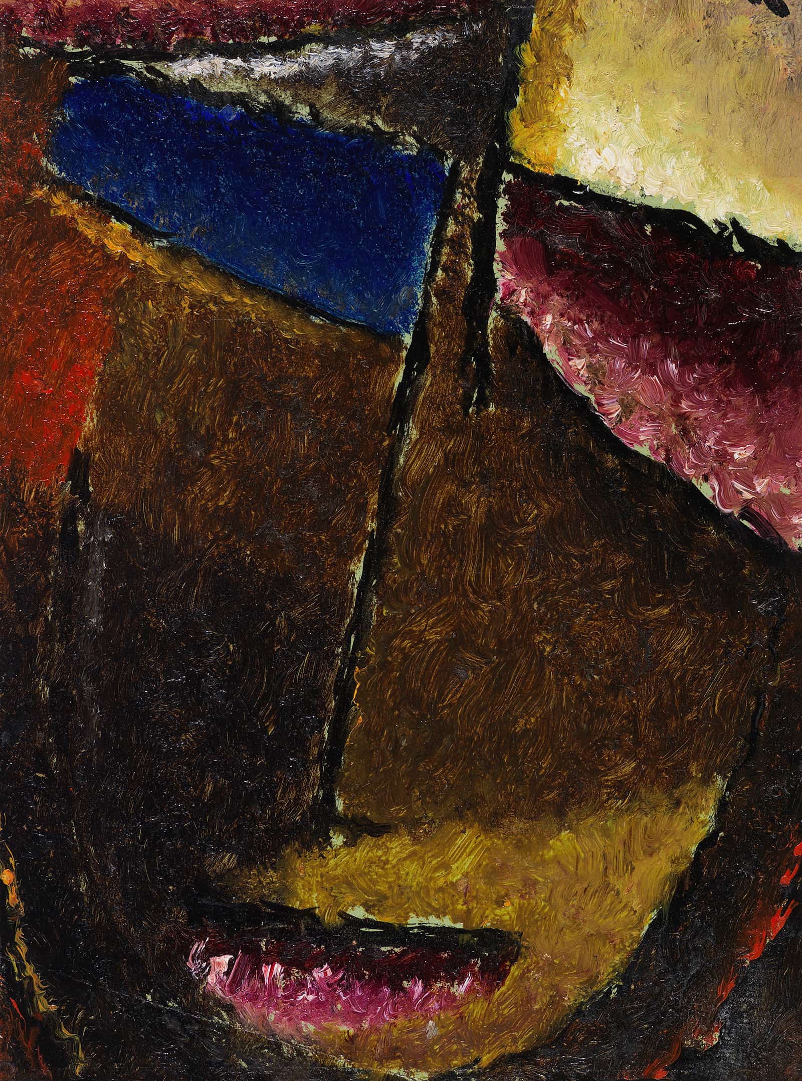 Kleiner Abstrakter Kopf by Alexej Von Jawlensky