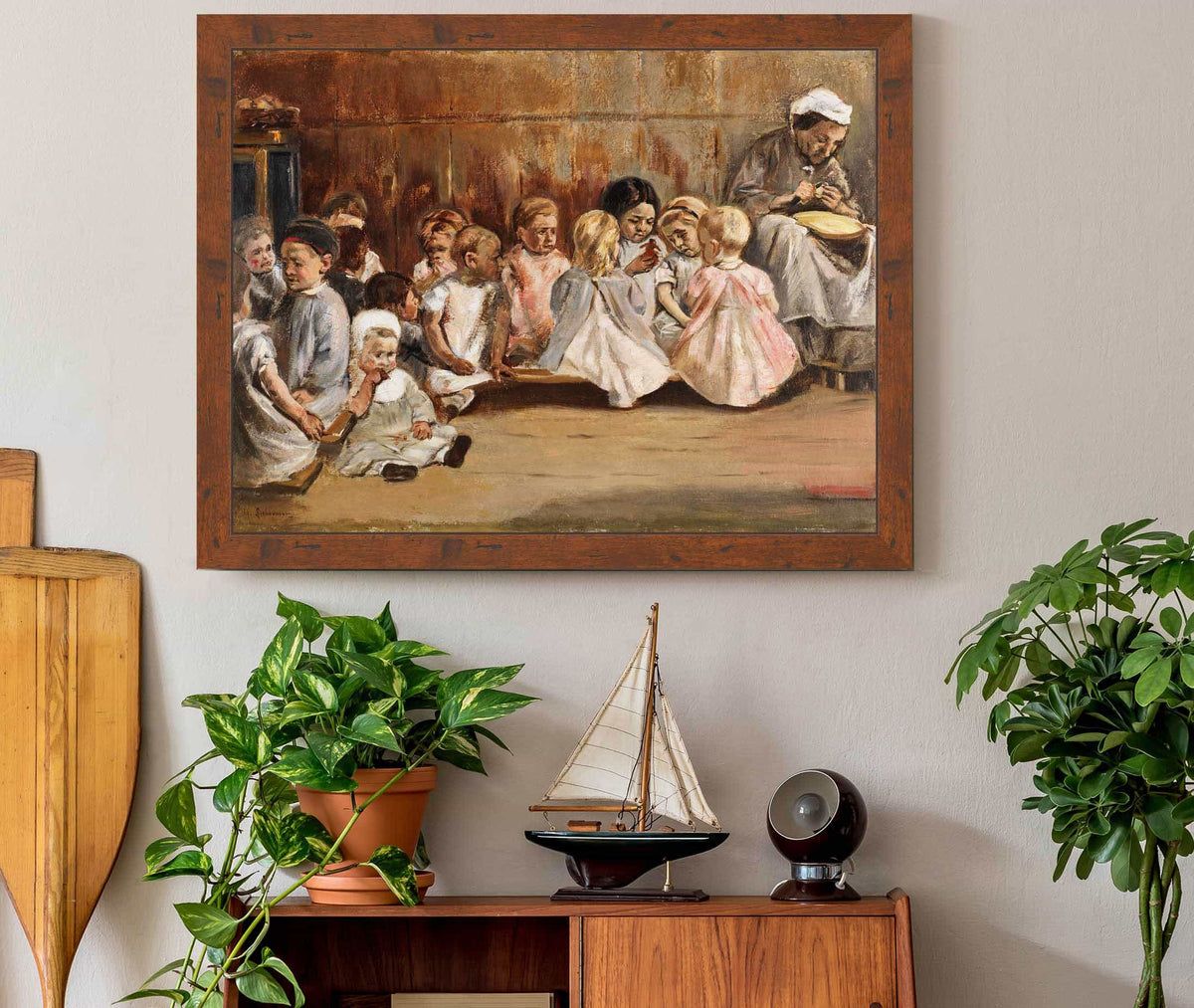 Kleinkinderschule by Max Liebermann