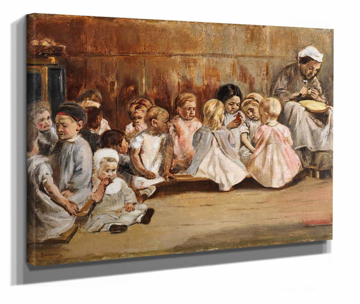 Kleinkinderschule by Max Liebermann