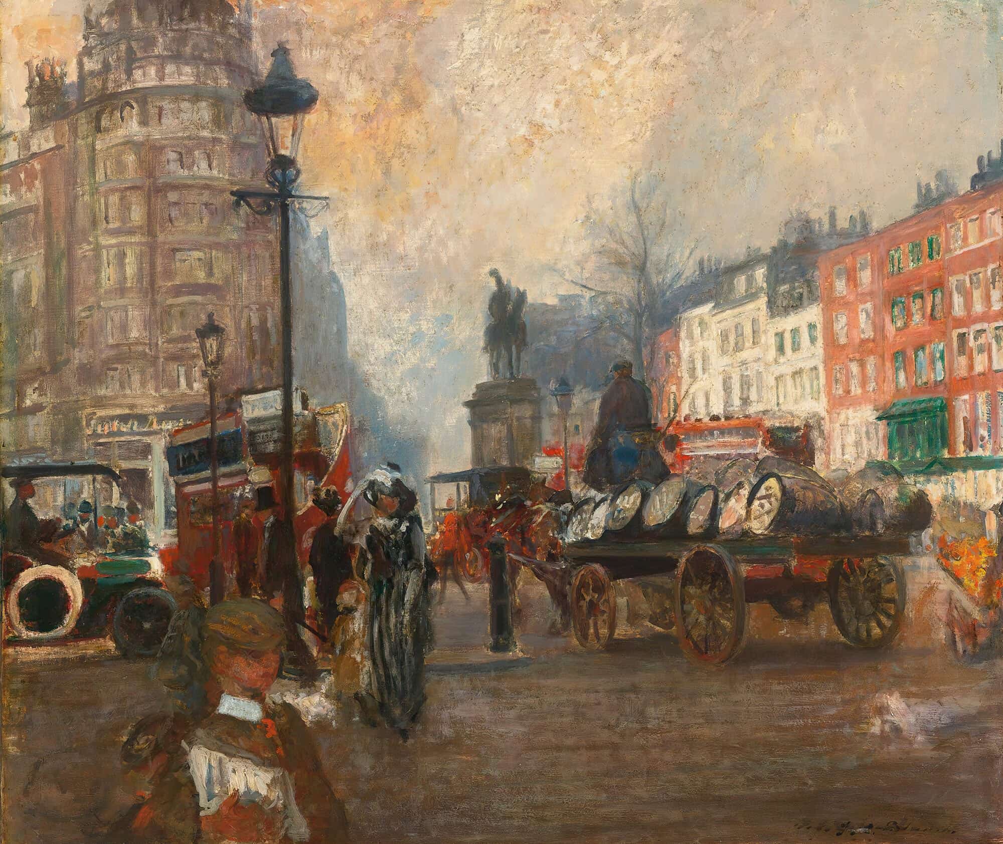 Knightsbridge Seen From Sloane Street December by Jacques Emile Blanche