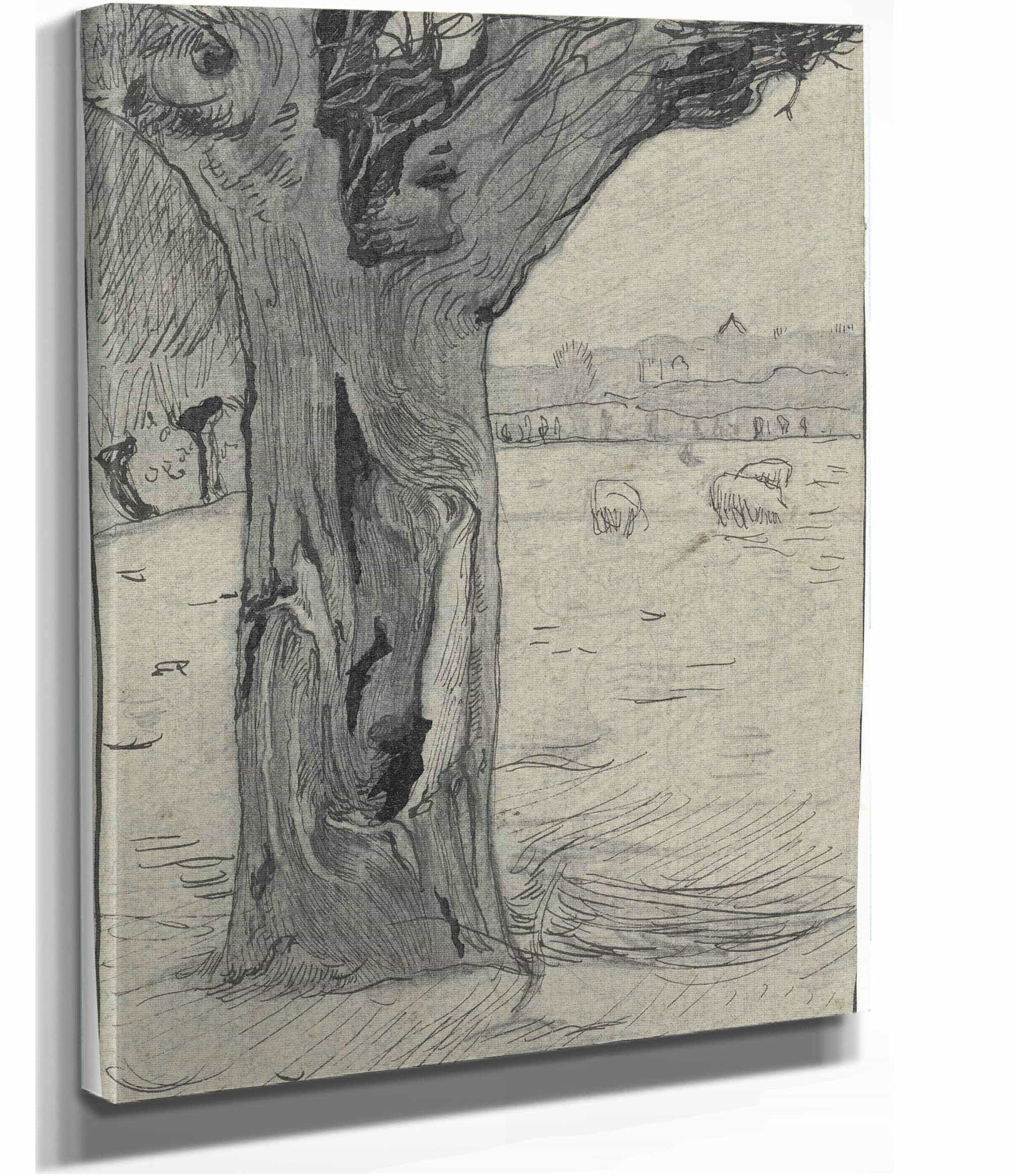 Knotwilg In Een Weidelandschap  by Richard Nicolaus Roland Holst