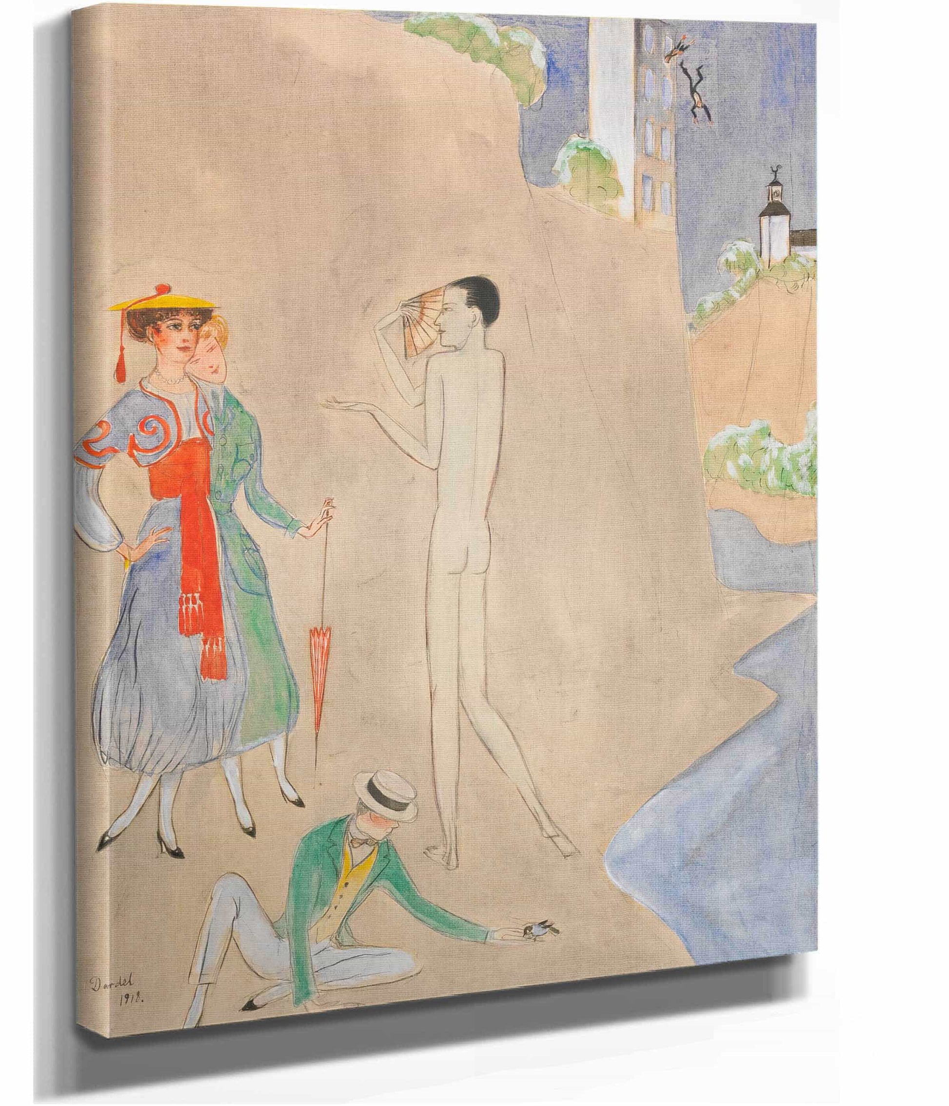 Konversation by Nils Dardel