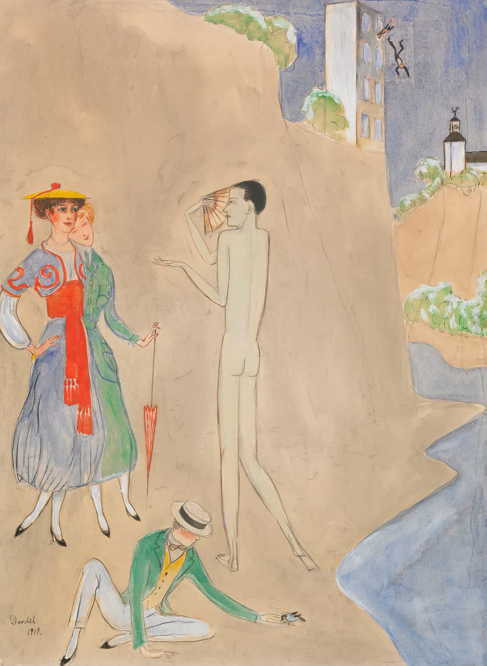 Konversation by Nils Dardel