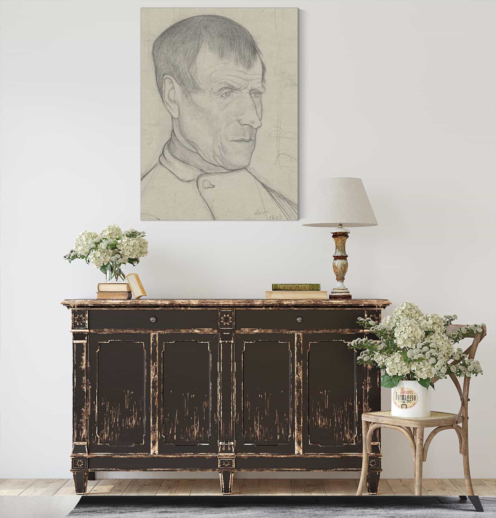 Kop Van Een Man Uit Laren by Richard Nicolaus Roland Holst