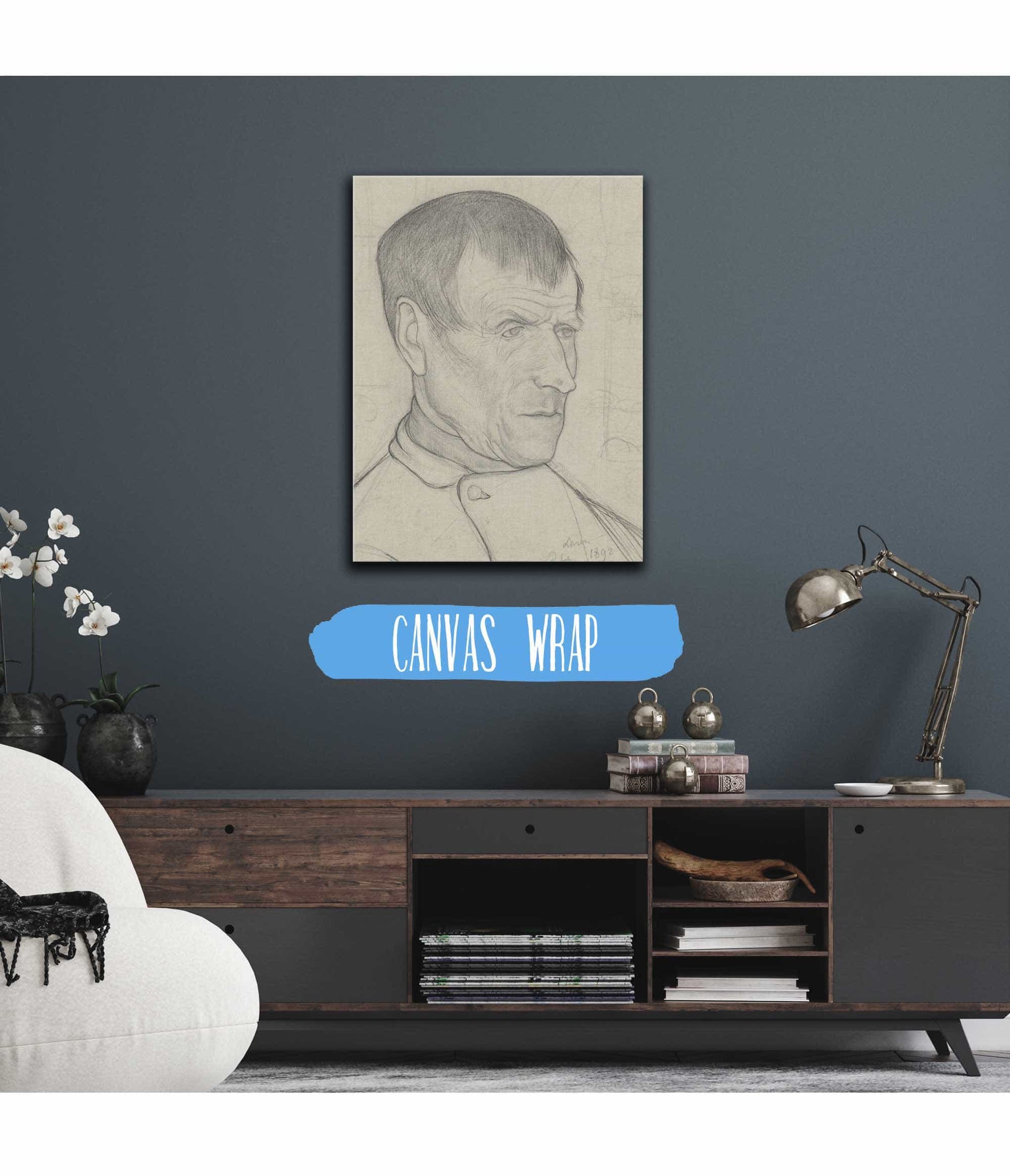 Kop Van Een Man Uit Laren by Richard Nicolaus Roland Holst