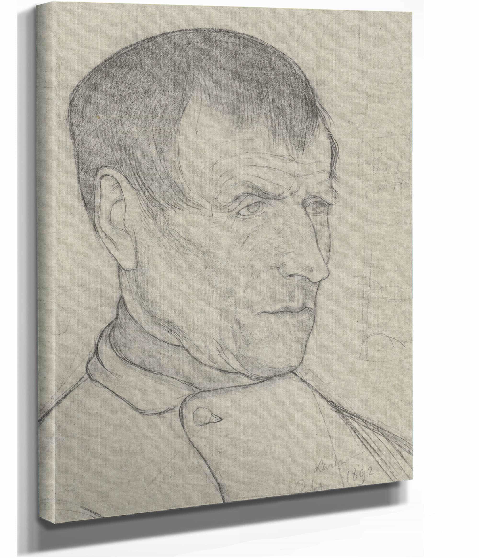 Kop Van Een Man Uit Laren by Richard Nicolaus Roland Holst
