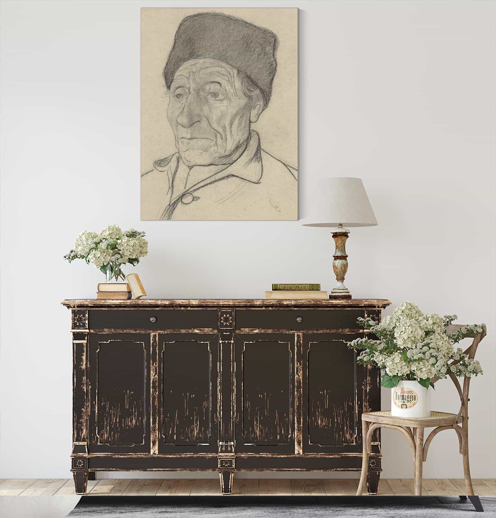 Kop Van Een Oude Man Met Een Muts  by Richard Nicolaus Roland Holst