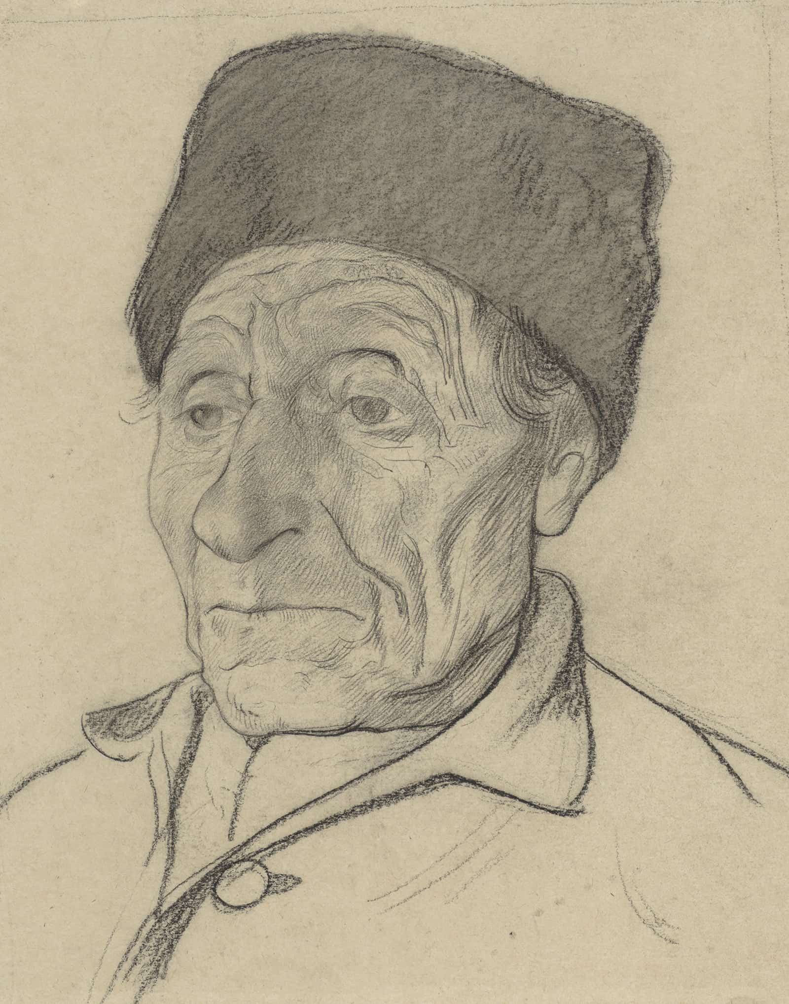 Kop Van Een Oude Man Met Een Muts  by Richard Nicolaus Roland Holst