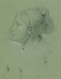 Kopf Eines Madchens Studie Zur Heimkehr Des Landwehrmannes Before by Johann Peter Krafft