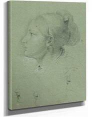 Kopf Eines Madchens Studie Zur Heimkehr Des Landwehrmannes Before by Johann Peter Krafft