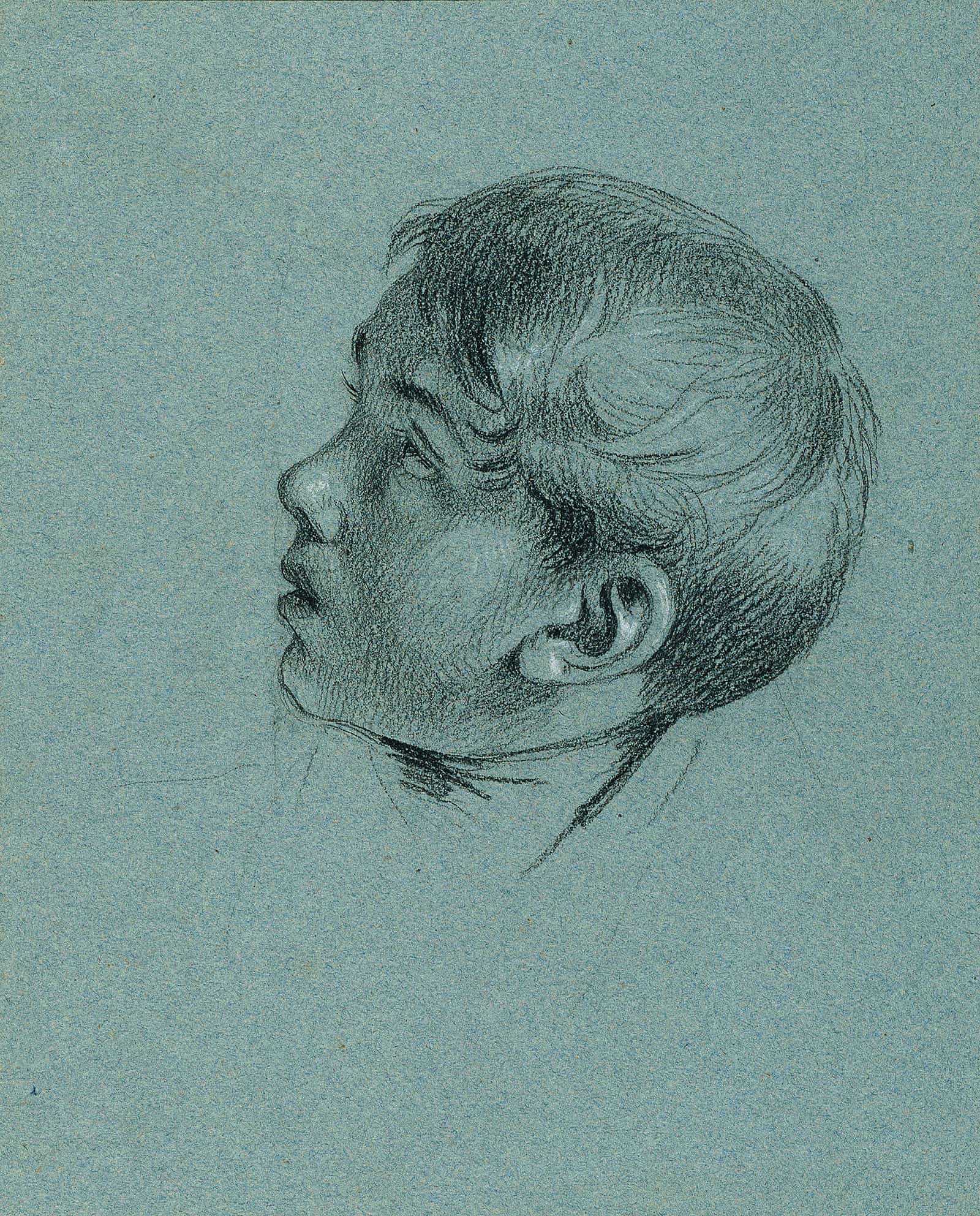 Kopfstudie Eines Knaben Zu Ruckkehr Des Kaisers Franz Aus Pressburg Before by Johann Peter Krafft