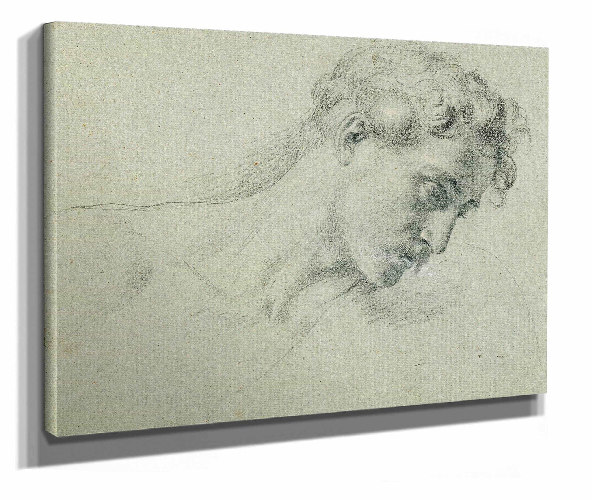 Kopfstudie Zu Arindal Und Daura by Johann Peter Krafft