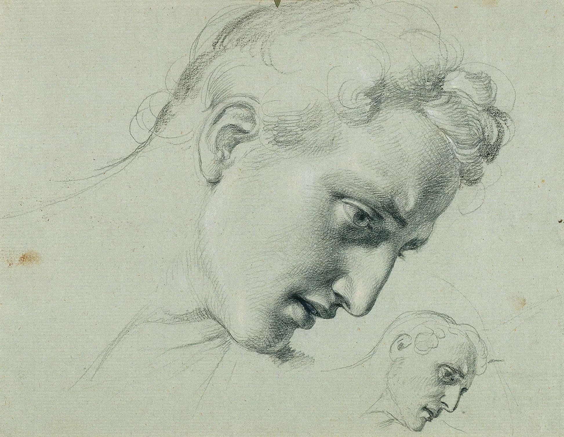 Kopfstudie Zu Arindal Und Daura by Johann Peter Krafft