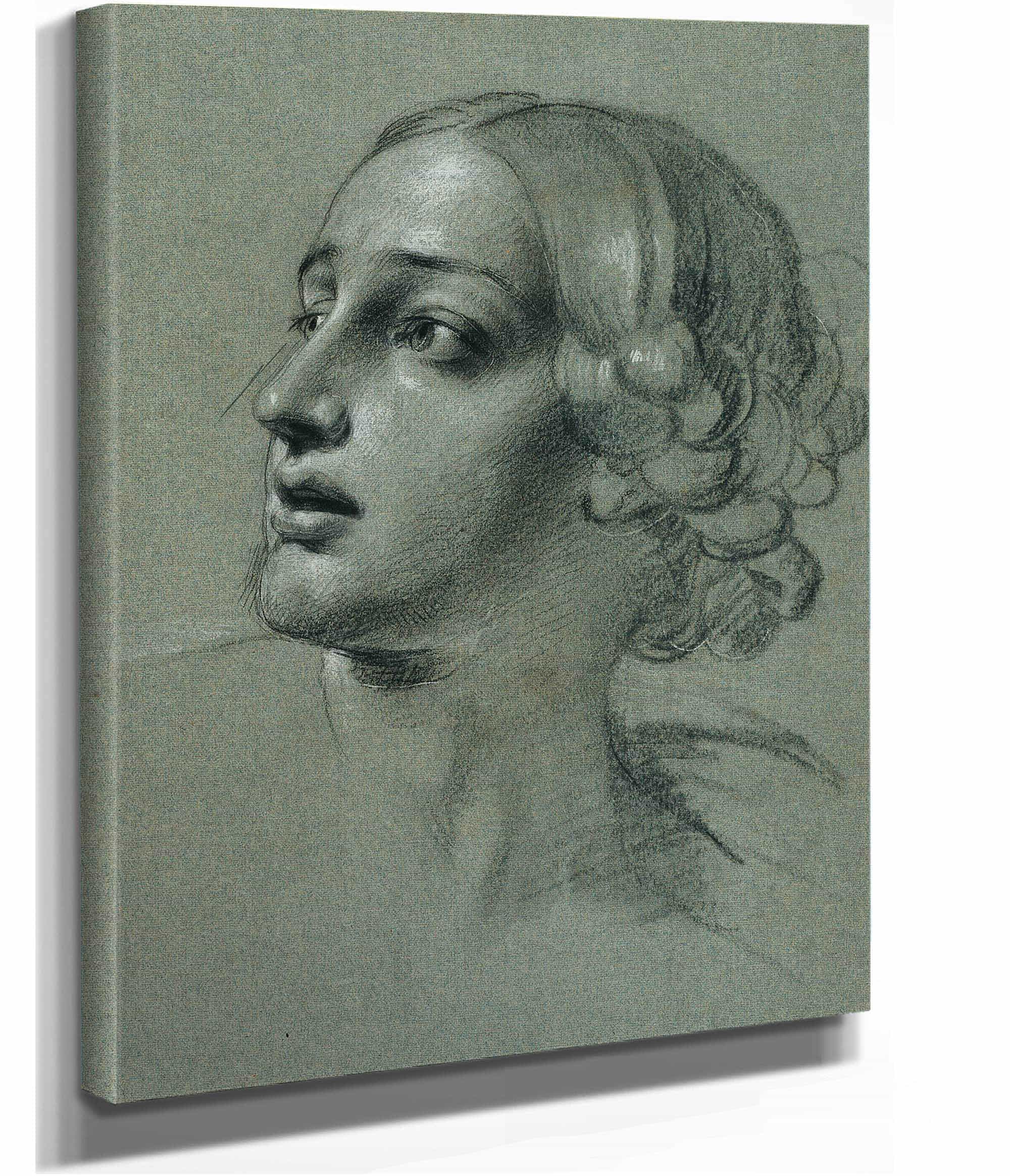 Kopfstudie Zu Arindal Und Daura by Johann Peter Krafft