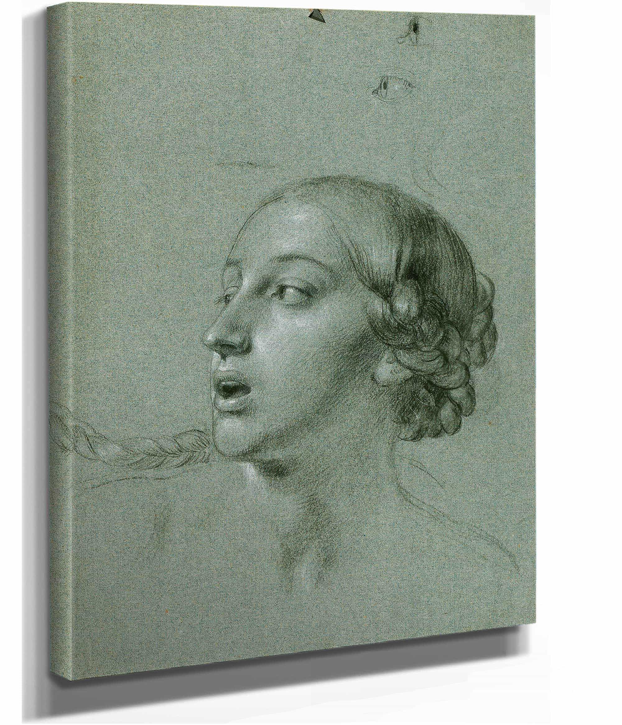 Kopfstudie Zu Arindal Und Daura by Johann Peter Krafft