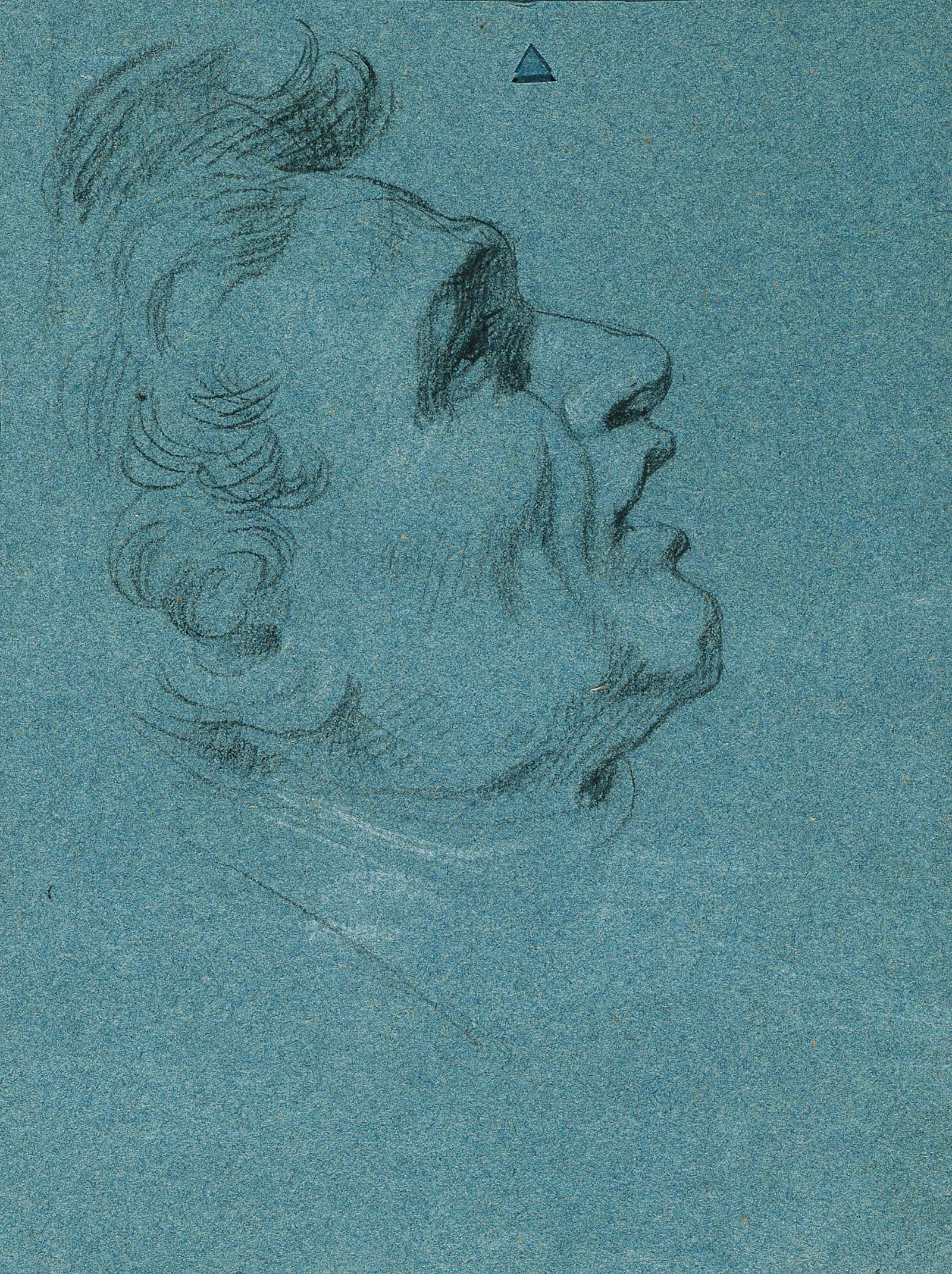 Kopfstudie Zu Den Wandgemalden In Der Hofburg by Johann Peter Krafft