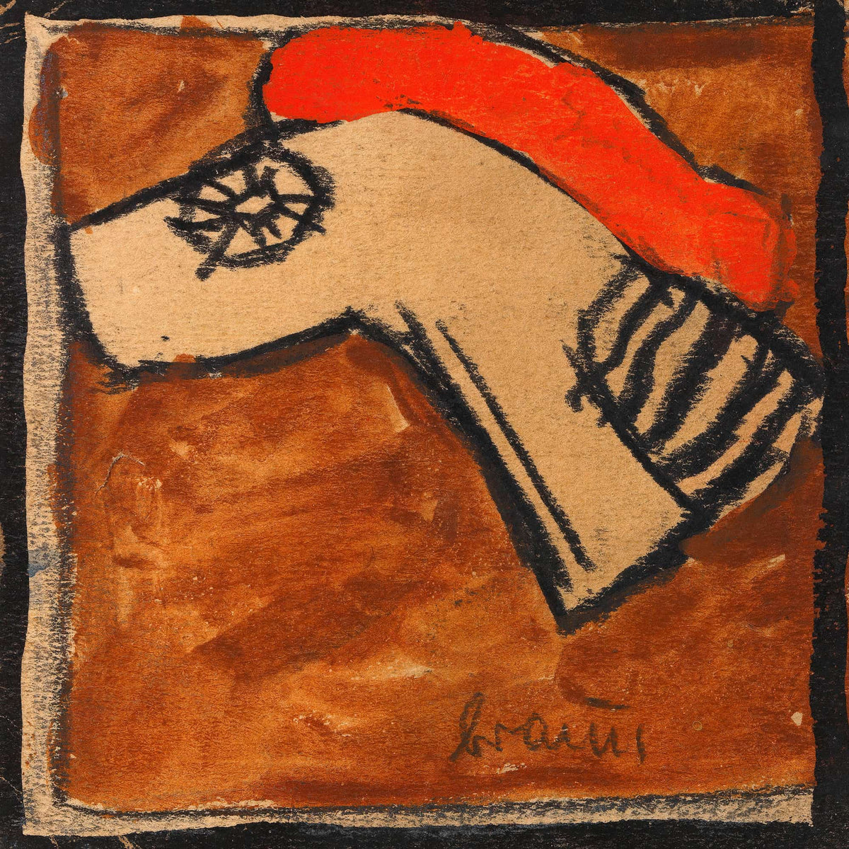 Kopfteil Eines Rossharnisch by Egon Schiele