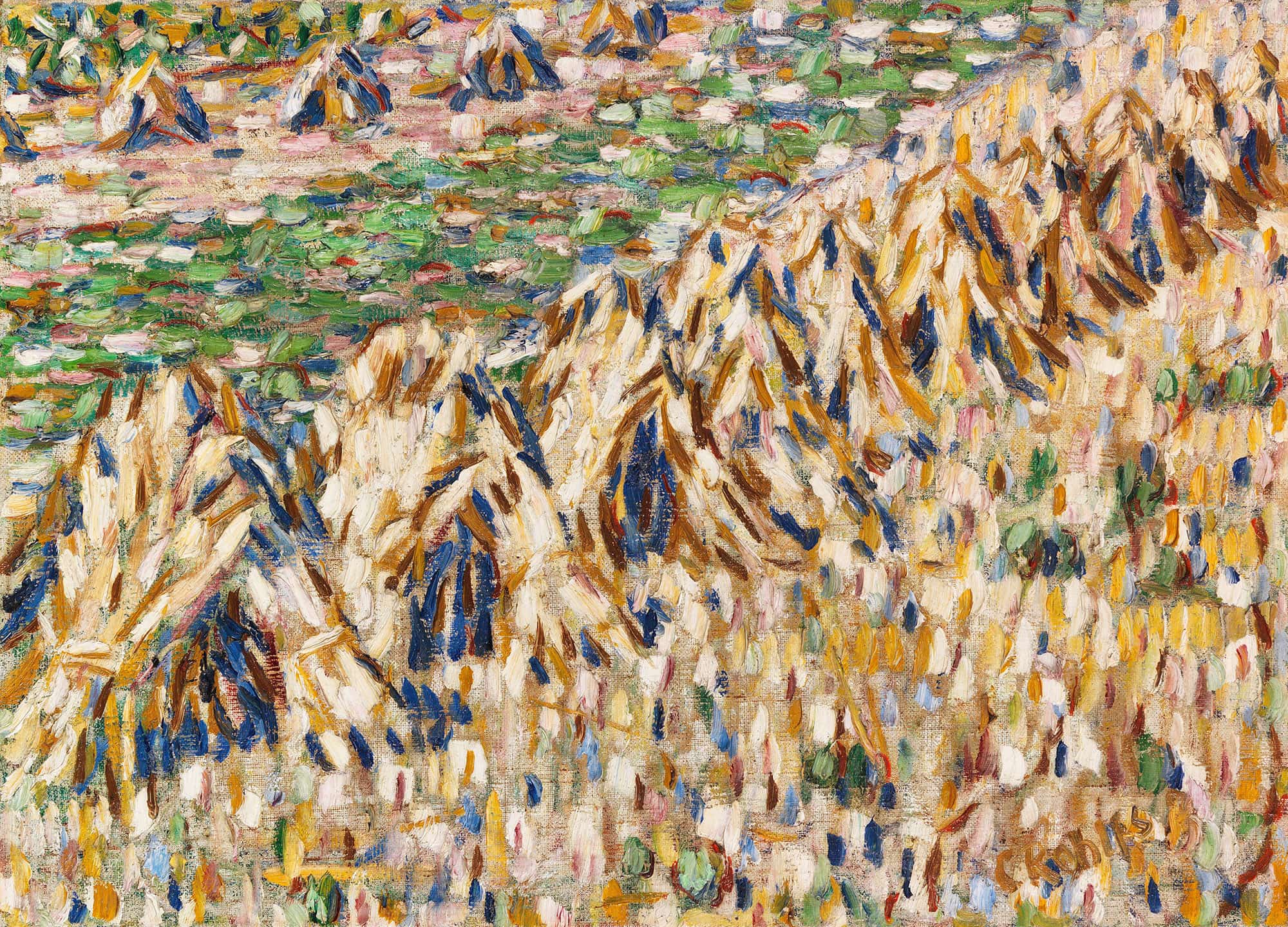 Kornpuppen Im Kornfeld by Christian Rohlfs