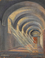 Kreuzgang Mit Einfallendem Sonnenlicht Klosterneuburg by Egon Schiele