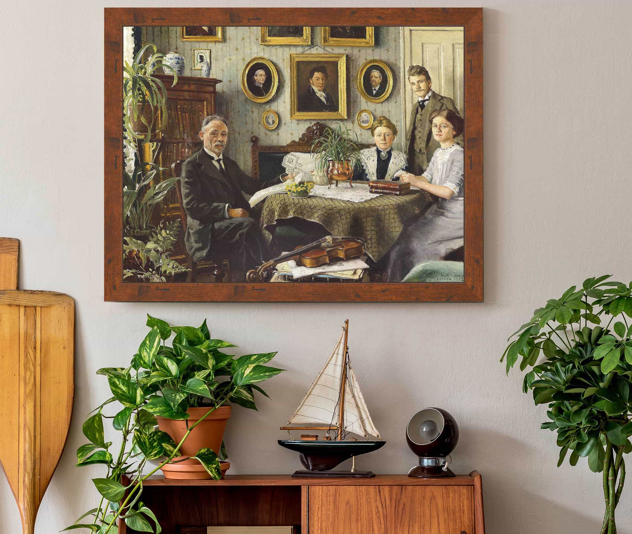 Kunstnerens Familie by Paul Fischer