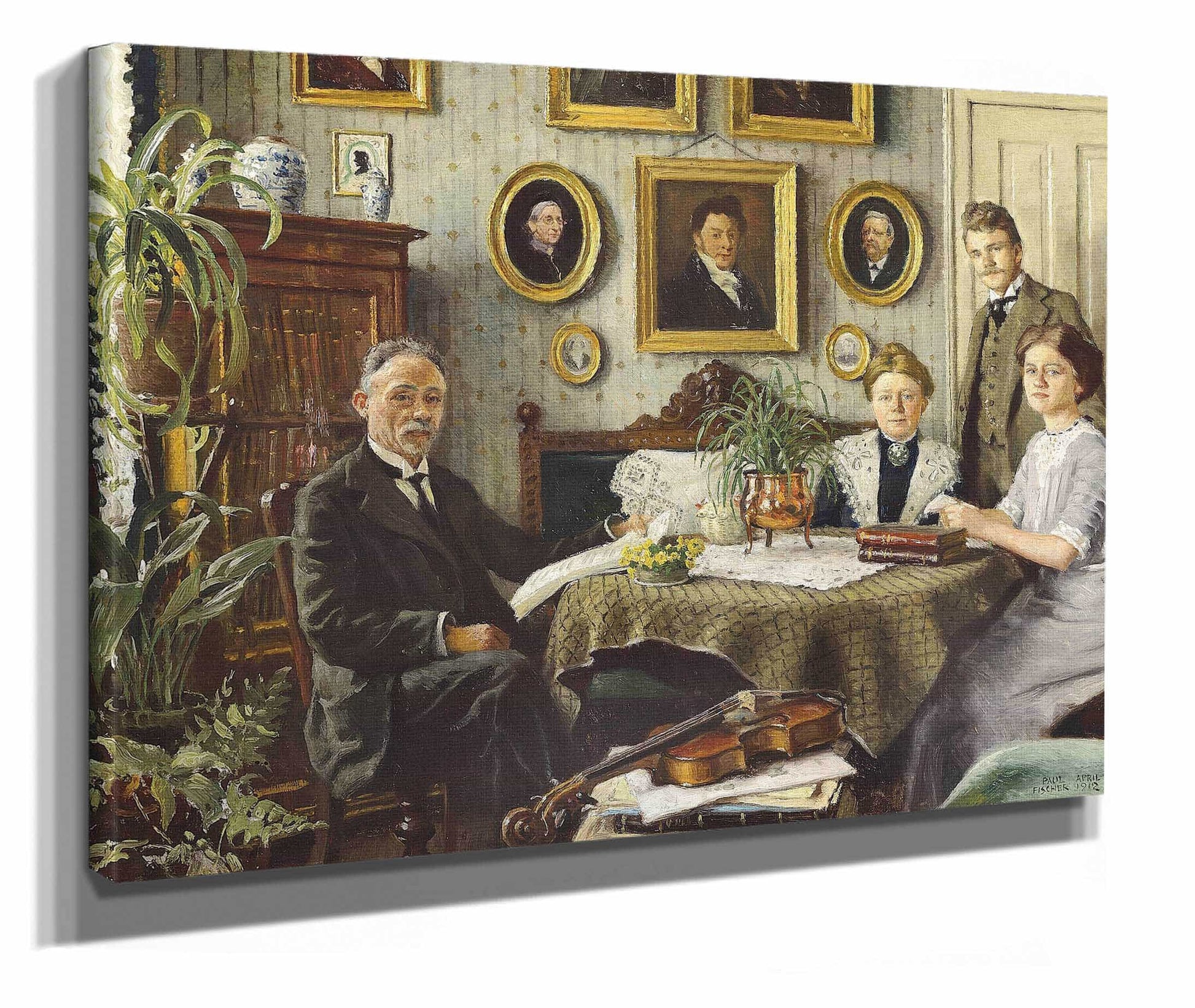 Kunstnerens Familie by Paul Fischer