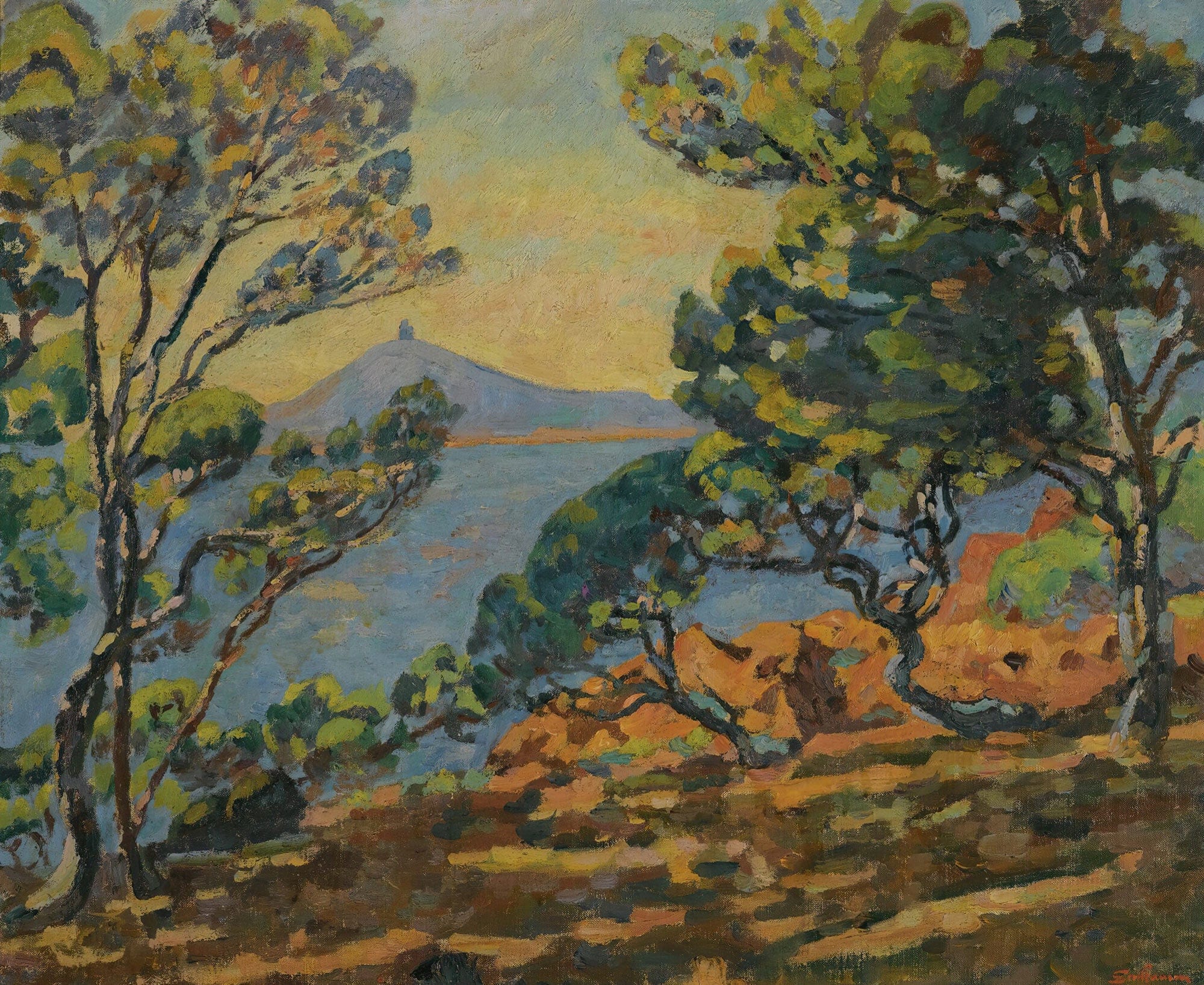 La Baie Dagay Et Le Semaphore by Armand Guillaumin