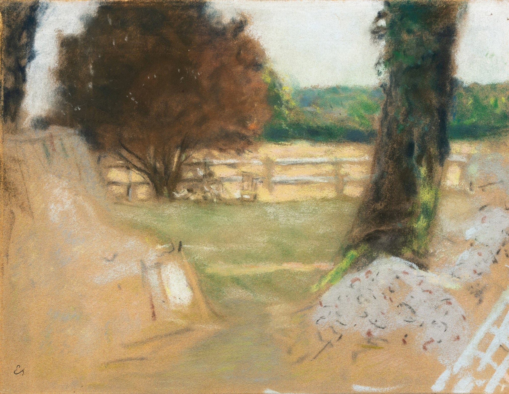 La Barriere Blanche Aux Clayes by Edouard Vuillard