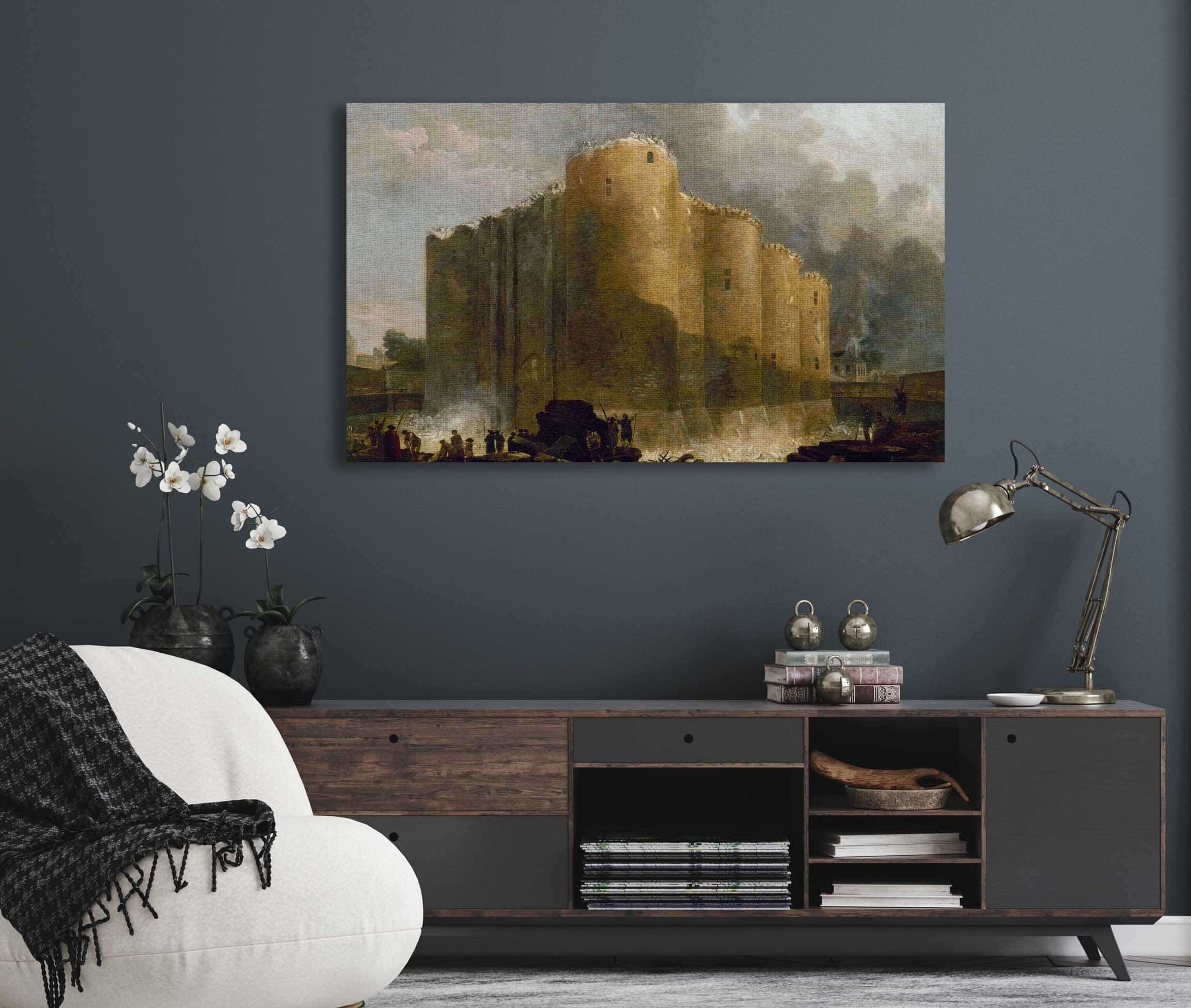 La Bastille Dans Les Premiers Jours De Sa Demolition by Hubert Robert