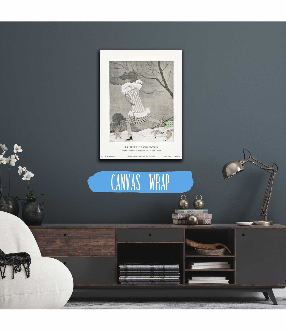 La Belle De Chamonix Ermine And White Fox Jacket By Max A Leroy by Charles Martin