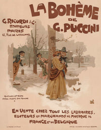 La Boheme by Adolfo Hohenstein