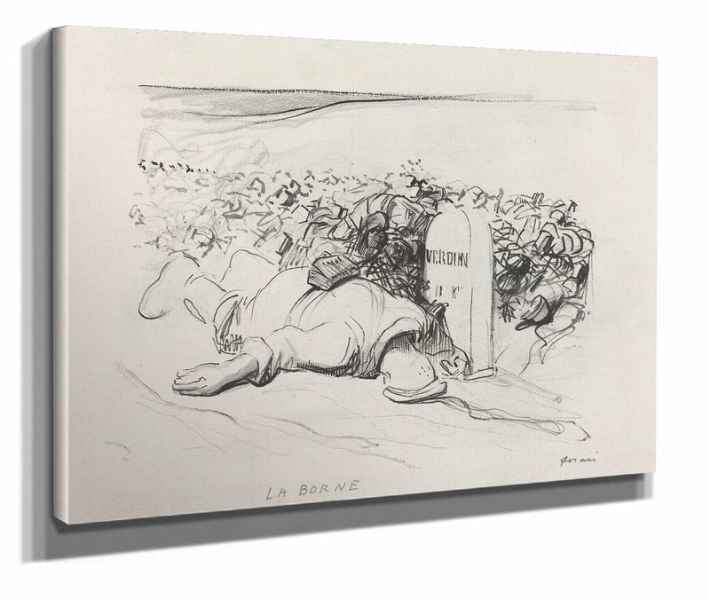 La Borne Verdun by Jean Louis Forain