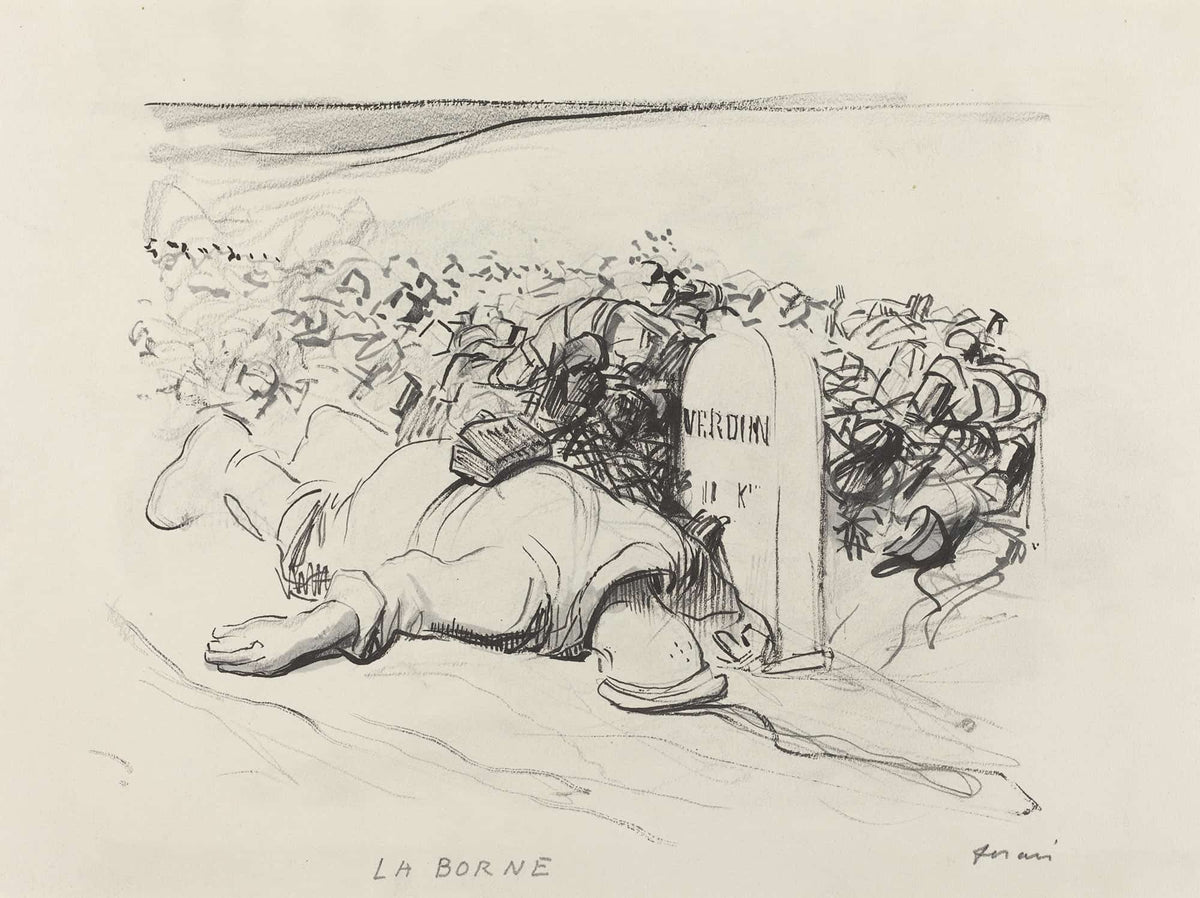 La Borne Verdun by Jean Louis Forain