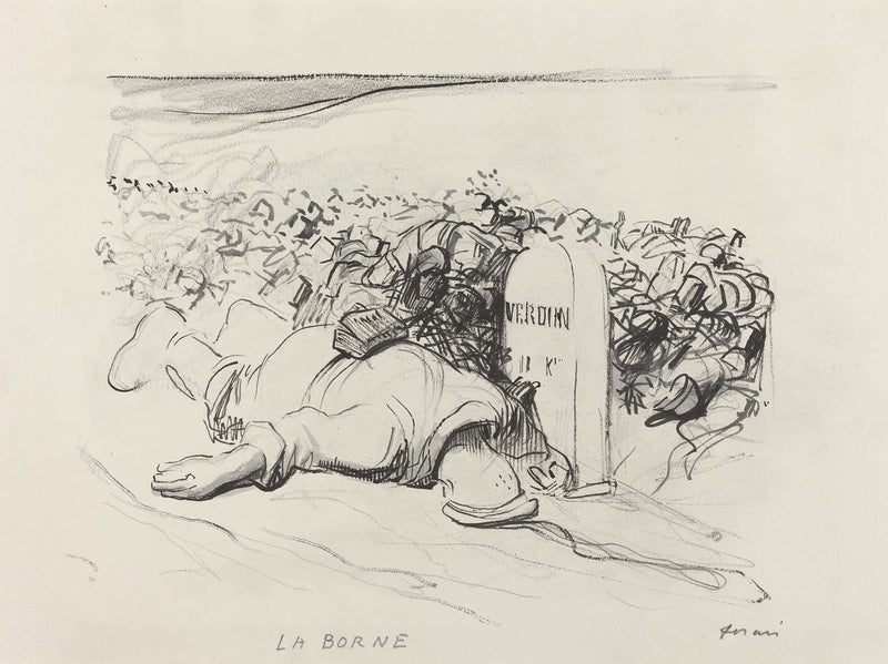 La Borne Verdun by Jean Louis Forain