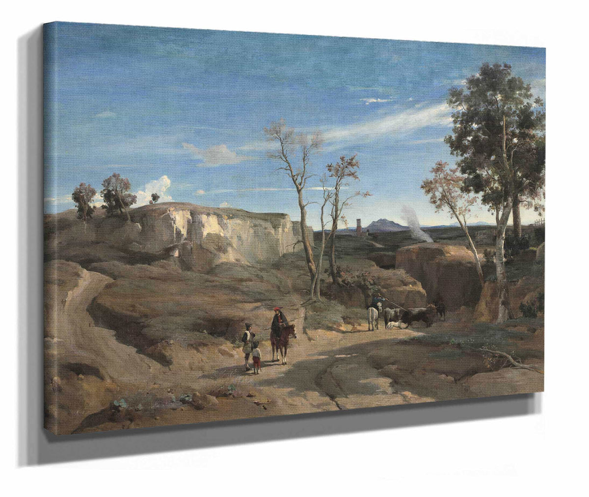 La Cervara The Roman Campagna  by Jean Baptiste Camille Corot