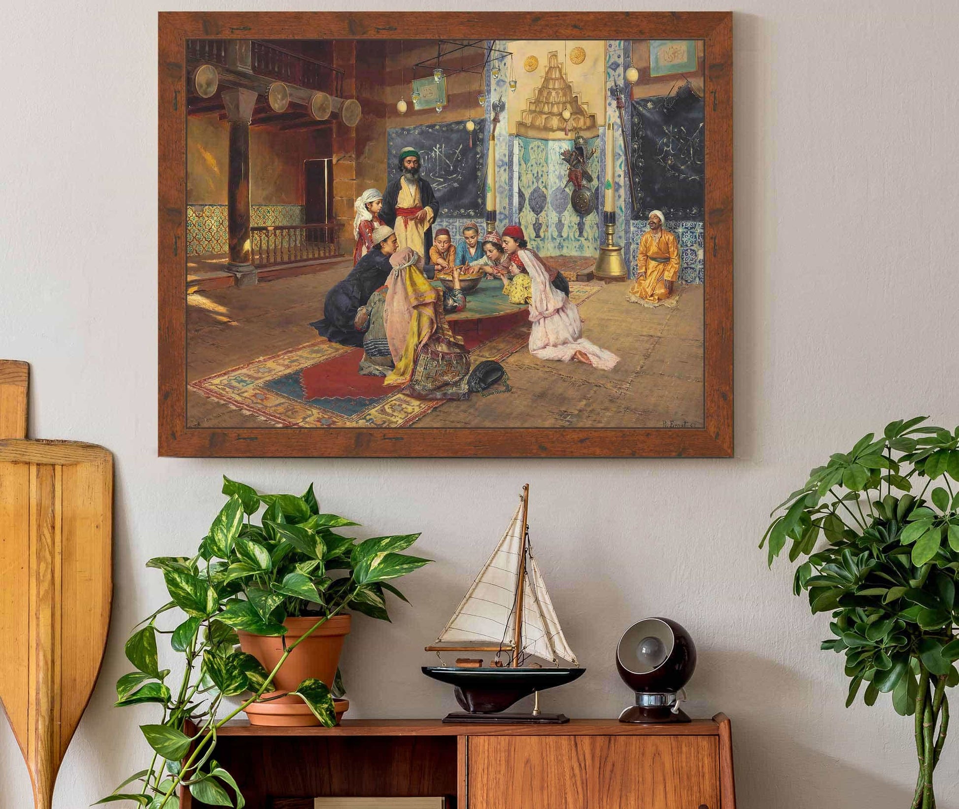 La Charite Chez Les Derviches A Scutari by Rudolf Ernst